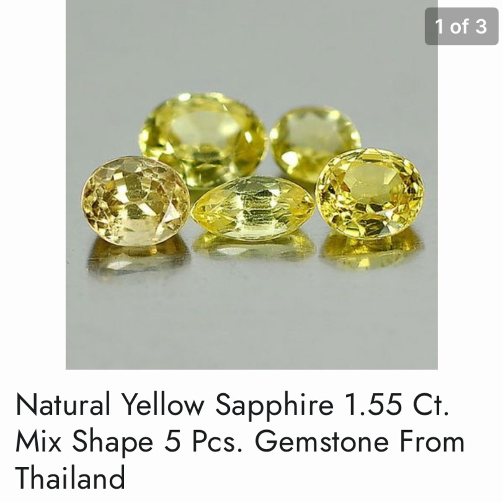 Vibrant Group of Yellow Sapphire Gemstones with Sparkling Clarity